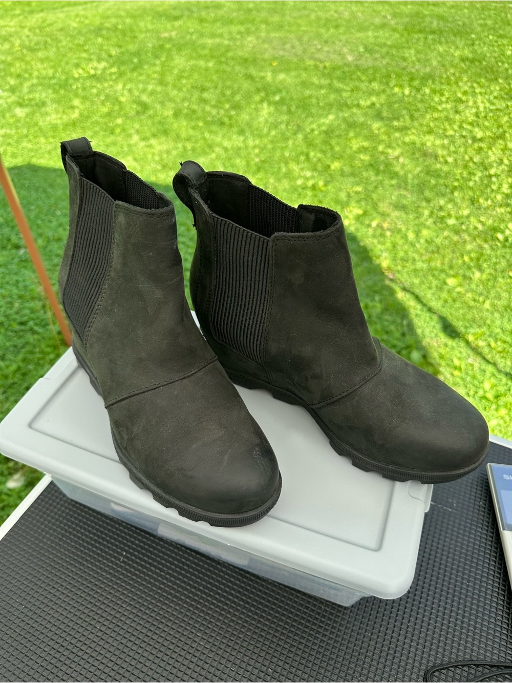 Sorel Black Chelsea Booties - Women's Slip-On Ankle Boots